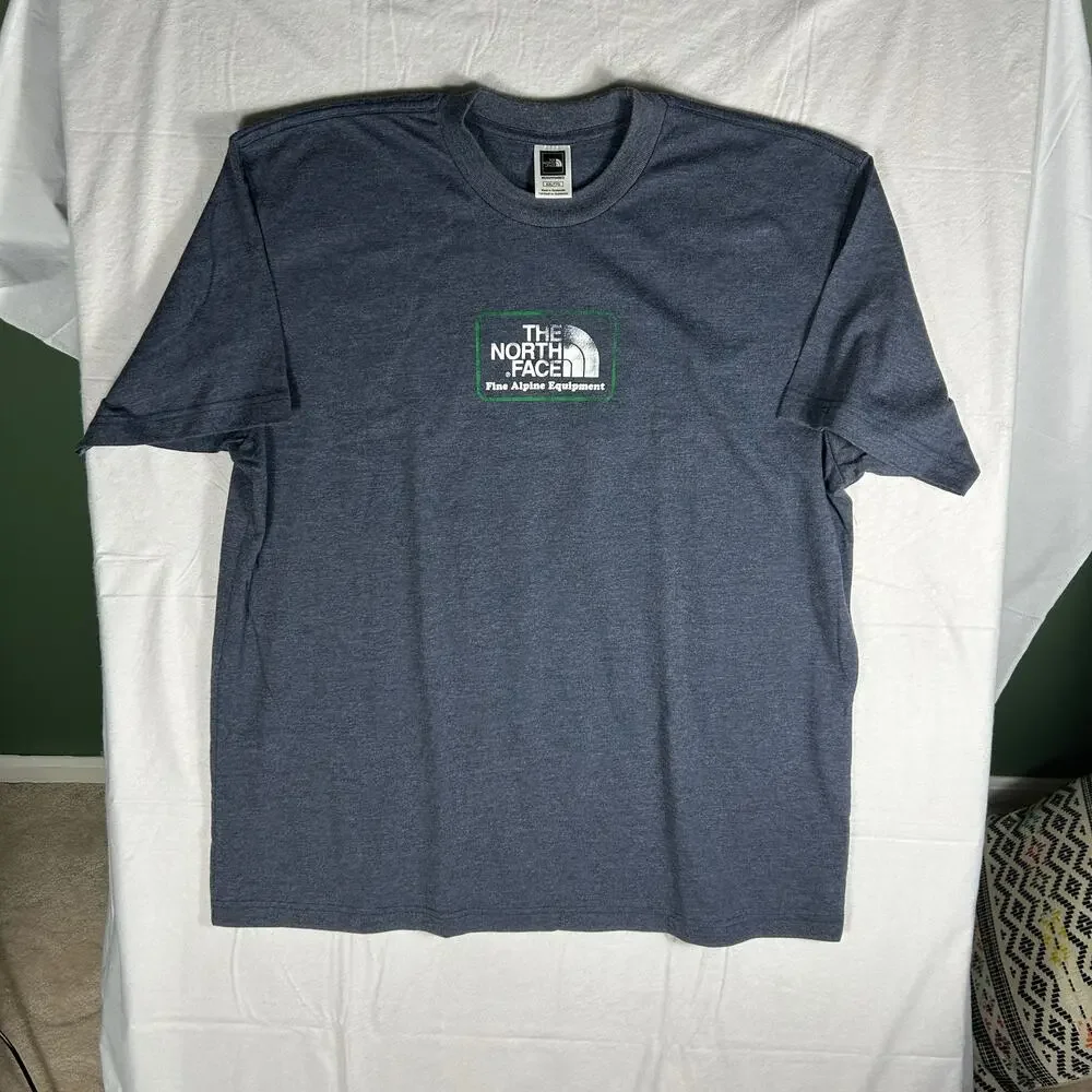 The North Face "Fine Alpine Equipment" Graphic Tee - Men’s XXL - Navy Blue - Picture 2 of 11